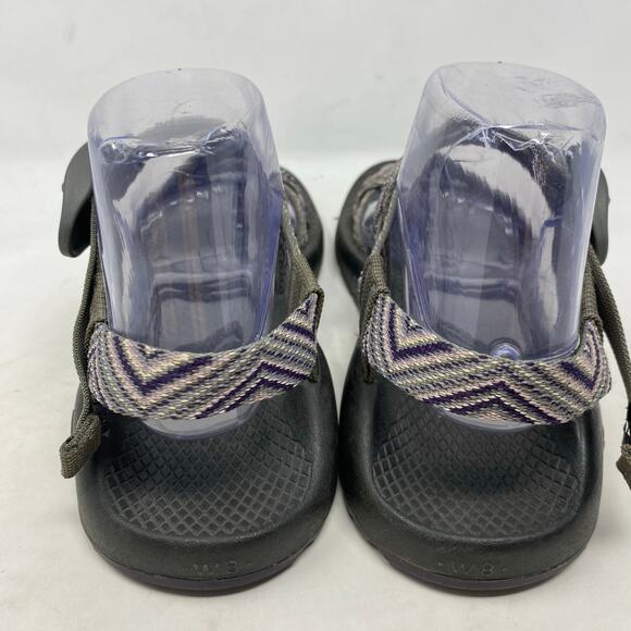 Chaco Womens Z/1 Classic Outdoor Hiking Sandals Gray Strappy Adjustable Size 8 - Picture 5 of 8